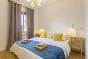 Letto o letti in una camera di Moreryadom