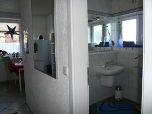 Koupelna v ubytování Ferienwohnung Zur Stollenlinde