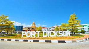 a sign that reads port blyssen in a city at ARK Port Dickson Seafront Hotel in Port Dickson