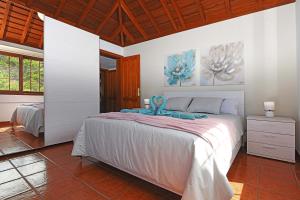 a bedroom with a large bed in a room at Casa La Castellana in Tijarafe +21 photos