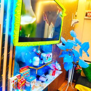 a toy room with a shelf with toys on it at Jace Haven Deluxe in Binangonan