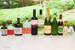 a group of bottles of wine sitting on a table at Shiki Resort Villa Hakone 80 in Hakone +4 photos
