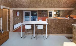 Cuina o zona de cuina de Leverburgh Loft