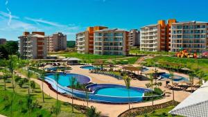 an aerial view of a resort with two pools at Ilhas do Lago in Caldas Novas +14 photos