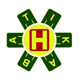 a green and yellow logo with the letter h at Vatika Hotel Pvt Ltd in Nepālganj