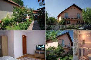 a group of four pictures of a house at Casa Denis in Cristian