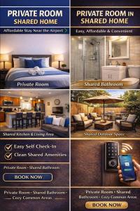 a flyer for a private room shared home at Riio Shores in Miami