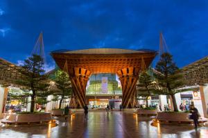 a large structure in the middle of a street at Stacy Annex in Kanazawa