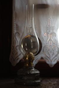 a glass jar sitting on top of a table at Guesthouse Armakas in Kalavrita