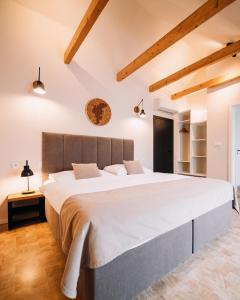 a bedroom with a large bed in a room at Apartmány Dačický 2 in Kutná Hora