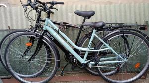 two bikes are parked next to each other at Ribero's Home - Center - Quite Zone in Sanremo