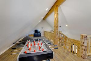a table with a chess game on it in a room at 'Rustic Cliff Ranch' in Uintah Basin: Dogs Welcome in Fort Duchesne