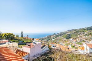 a view of a town from the top of a hill at Villa Vineyard by Homie in Câmara de Lobos