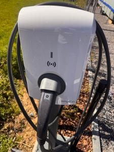 a camera on a pole with a hose at Haus Orion in Eupen +28 photos