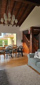 a living room with a couch and a table at La Solana in Ancillo