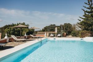 a swimming pool in a house with at Agroturismo Son Triay in Ferreries