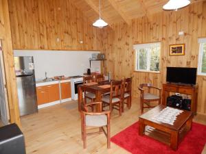 Virtuvė arba virtuvėlė apgyvendinimo įstaigoje Cabañas Nutrias Patagonicas