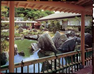 山翠旅馆外面的花园