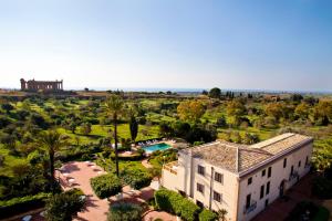 an aerial view of a house with a garden and a pool at Villa Athena Resort in Agrigento +30 photos