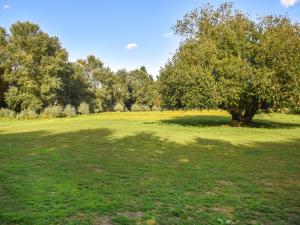 a large field with a tree in the middle at Cartlodge Loft in Roydon