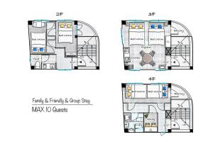 a floor plan of a facility and a grocery shop at メーイン北 in Tokyo