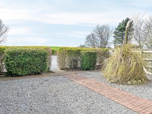 a garden with hedges and a brick walkway at Elder Cottage - Uk51371 in Winston