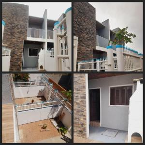 a collage of photos of a house at Duplex 2 quartos pertinho da Praia in Tramandaí