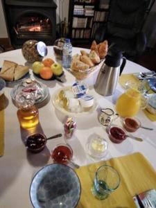 a table with a bunch of food on it at L'amandier in Thouars +5 photos