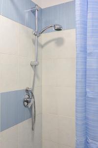 a shower with a shower head in a bathroom at Casaverde Gargano in Mattinata
