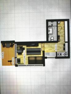 The floor plan of Apartment Patrícia with garden