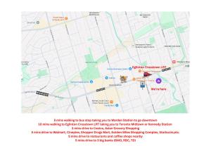 a map of the parking lot for the marina at ION House - Near Shopping Kennedy Station Easy Transit Downtown in Toronto