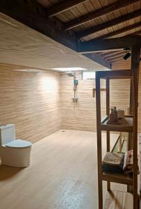 a room with a shower and a toilet in it at Casa Tibubiu in Tabanan +46 photos
