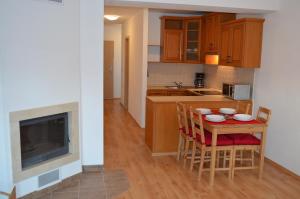 Kuchyň nebo kuchyňský kout v ubytování Apartmány Nova Lake