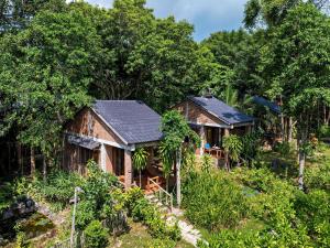 a small house in the middle of a forest at An Yen Resort in Phú Quốc