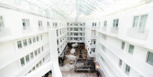 an overhead view of therium of a building at Lapland Hotels Oulu in Oulu