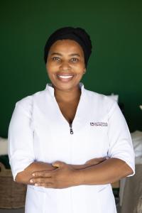a woman standing with her arms crossed at De Old Drift Guest Farm in Addo +106 photos