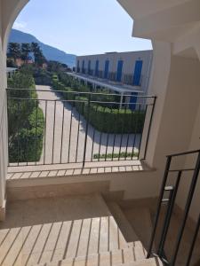 a view from the balcony of a building at Macari Residence Central Apartment in Macari
