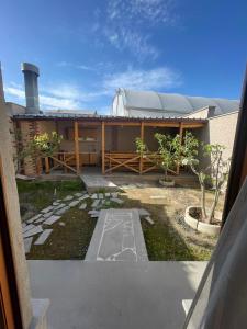 an external view of a building with a observatory at Afyan's guest house in Yerevan