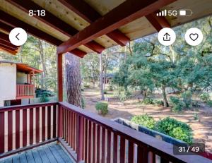 a porch with a view of a park at Pet Friendly | Pool | Tennis | Walk to Shops in Hilton Head Island