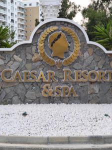a sign for the cesar resort siesta sign at Caesar Resort, Epictetus,Iskele, North Cyprus in Iskele