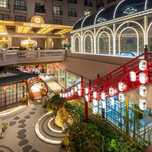 an overhead view of a shopping mall at night at Imperial Dalat Hotel, BW Premier Collection in Da Lat