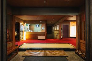 a view of a living room with a floor at Ryokan Warabino in Takayama +235 photos