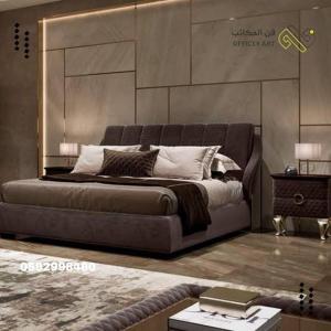 a bedroom with a large bed in a room at روف كامل خصيصا لك in Madīnat ash Shurūq