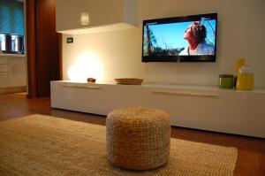 A television and/or entertainment centre at Loft Due Cuori con terrazza