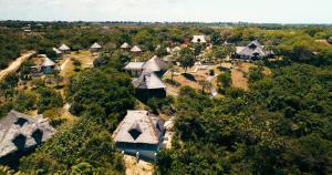 an aerial view of a village with houses at Basecamp Changani in Dar es Salaam