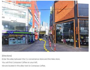 a picture of a city street with a yellow curb at The loft 6 in Busan
