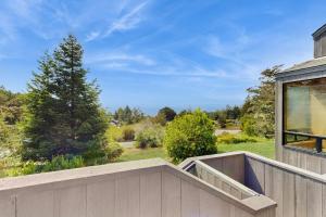 a view from the balcony of a house at Timber & Tide in Sea Ranch