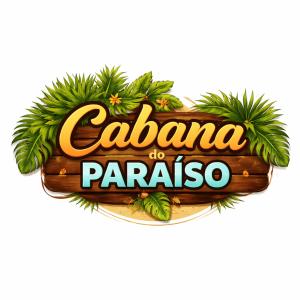 a sign for cabana do panama with palm trees at Cabana do paraíso in Maragogi