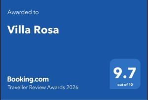 a blue rectangle with the words villa rosa on it at Villa Rosa in Timişoara
