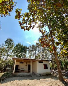 a small house with a tree in front of it at Teak Soul Home in Ban Na Toeng Nai
